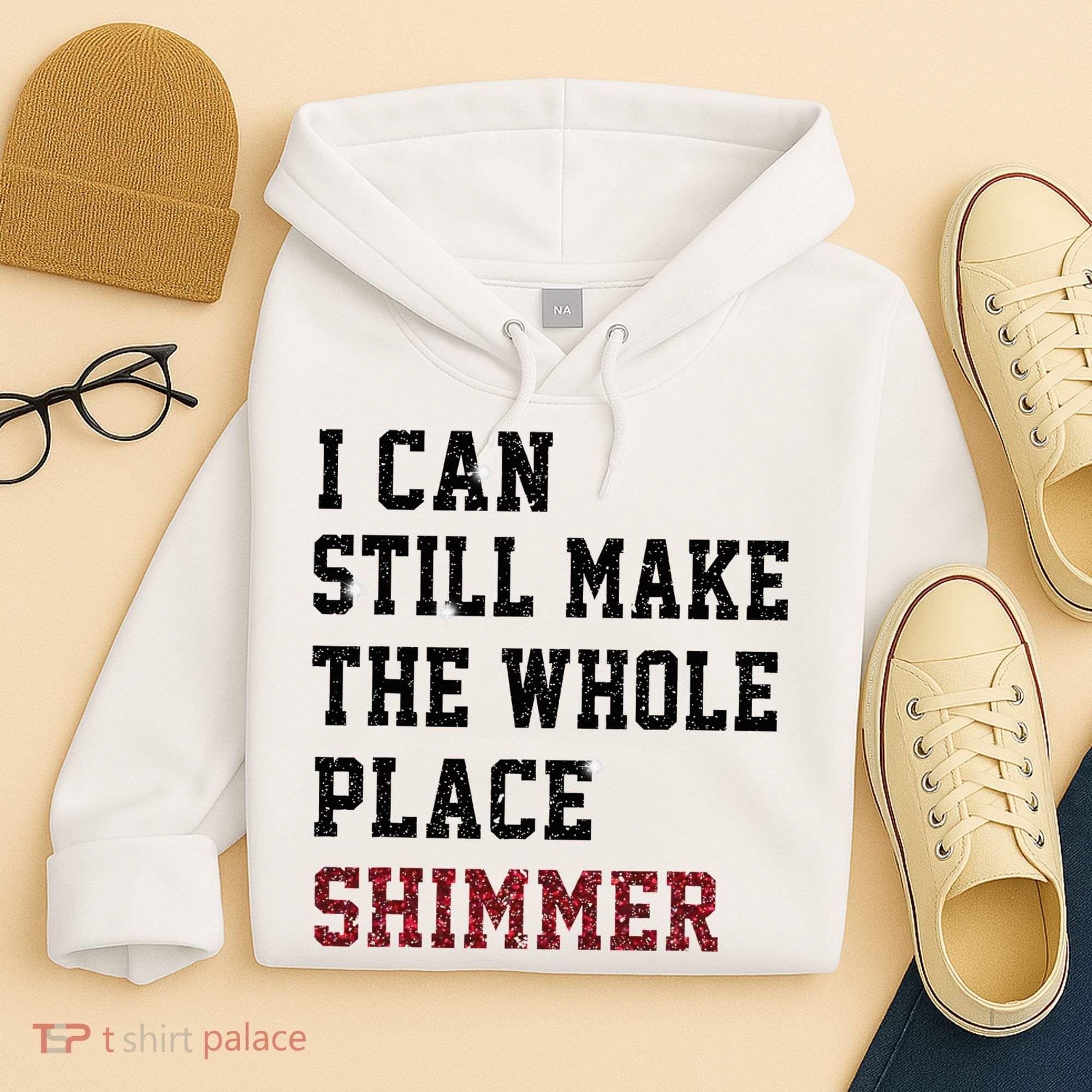 I Can Still Make The Whole Place Shimmer Disco Ball  Hoodie
