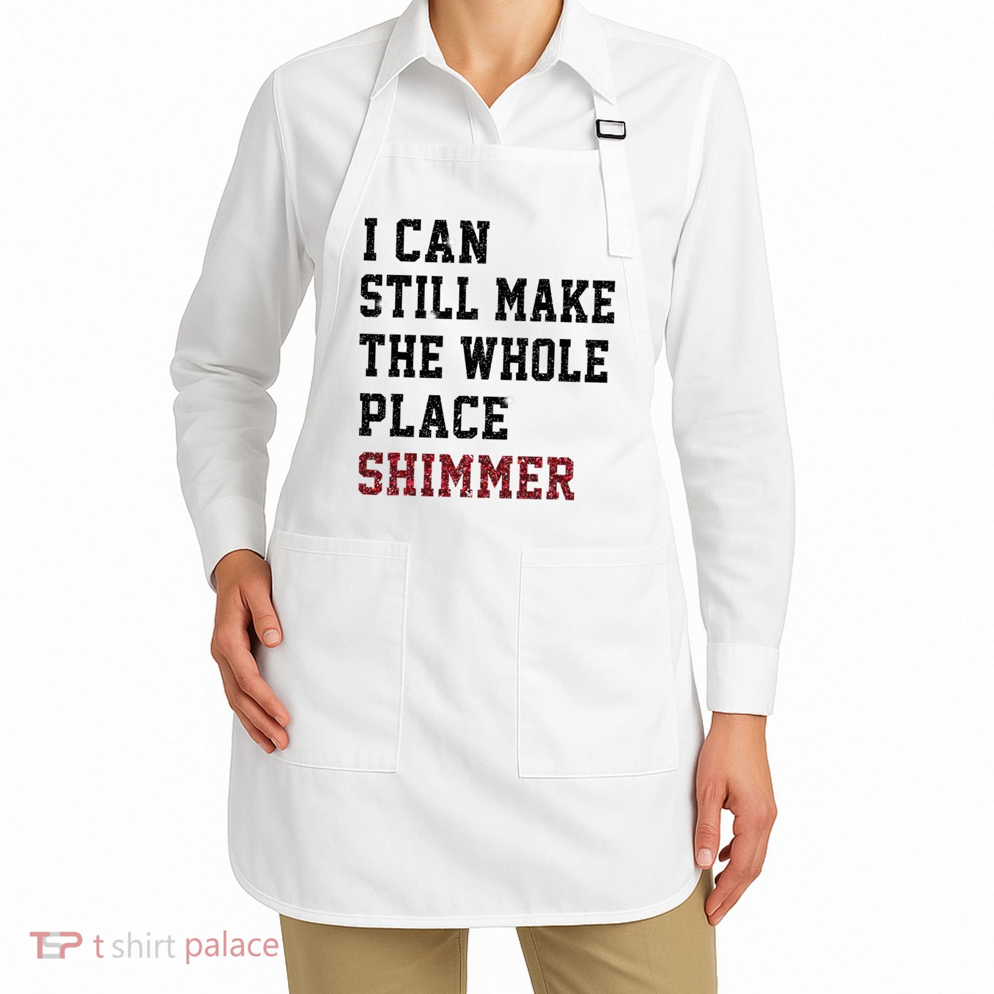 I Can Still Make The Whole Place Shimmer Disco Ball  Apron