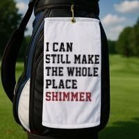 I Can Still Make The Whole Place Shimmer Disco Ball  Golf Towel thumb 2