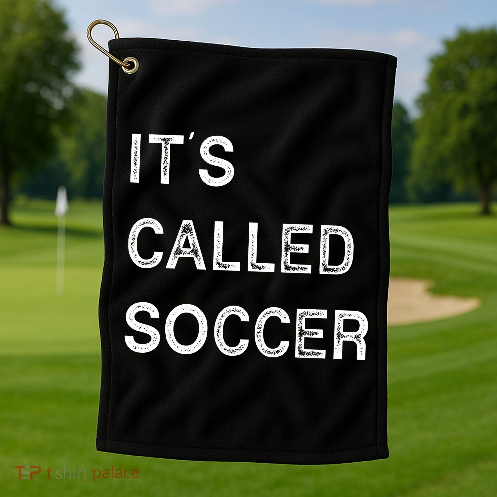 It's Called Soccer Funny World USA Football Cup Golf Towel