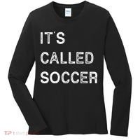 It's Called Soccer Funny World USA Football Cup Women's Long Sleeve Shirt thumb 0