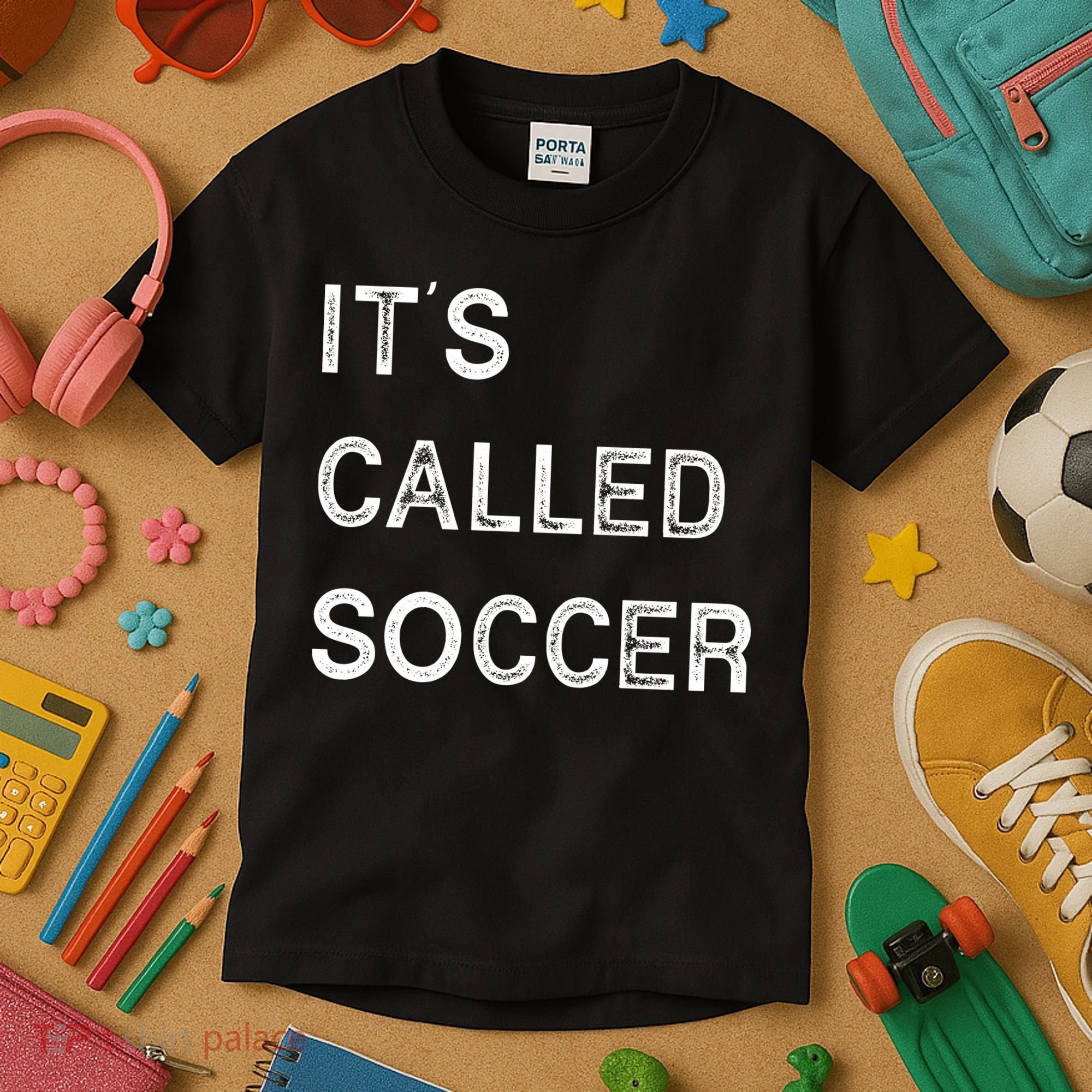 It's Called Soccer Funny World USA Football Cup Kids T-Shirt