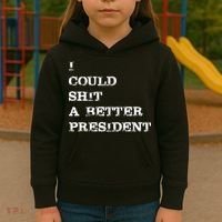 I Could Shit A Better President Funny FJB LGB Kids Hoodie thumb 3