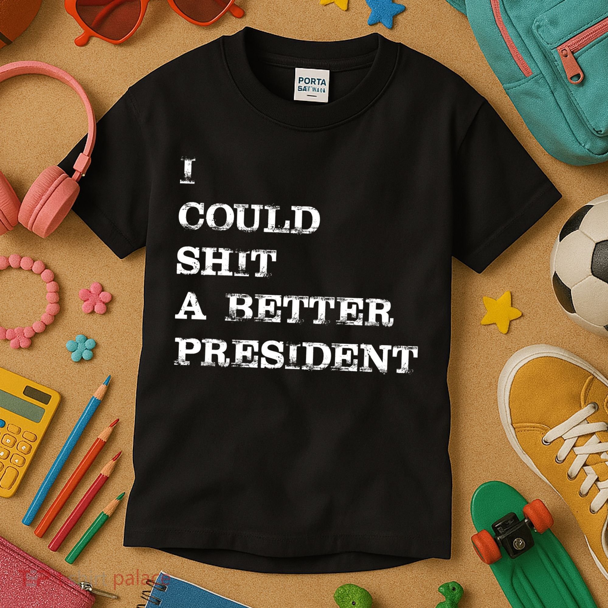 I Could Shit A Better President Funny FJB LGB Kids T-Shirt