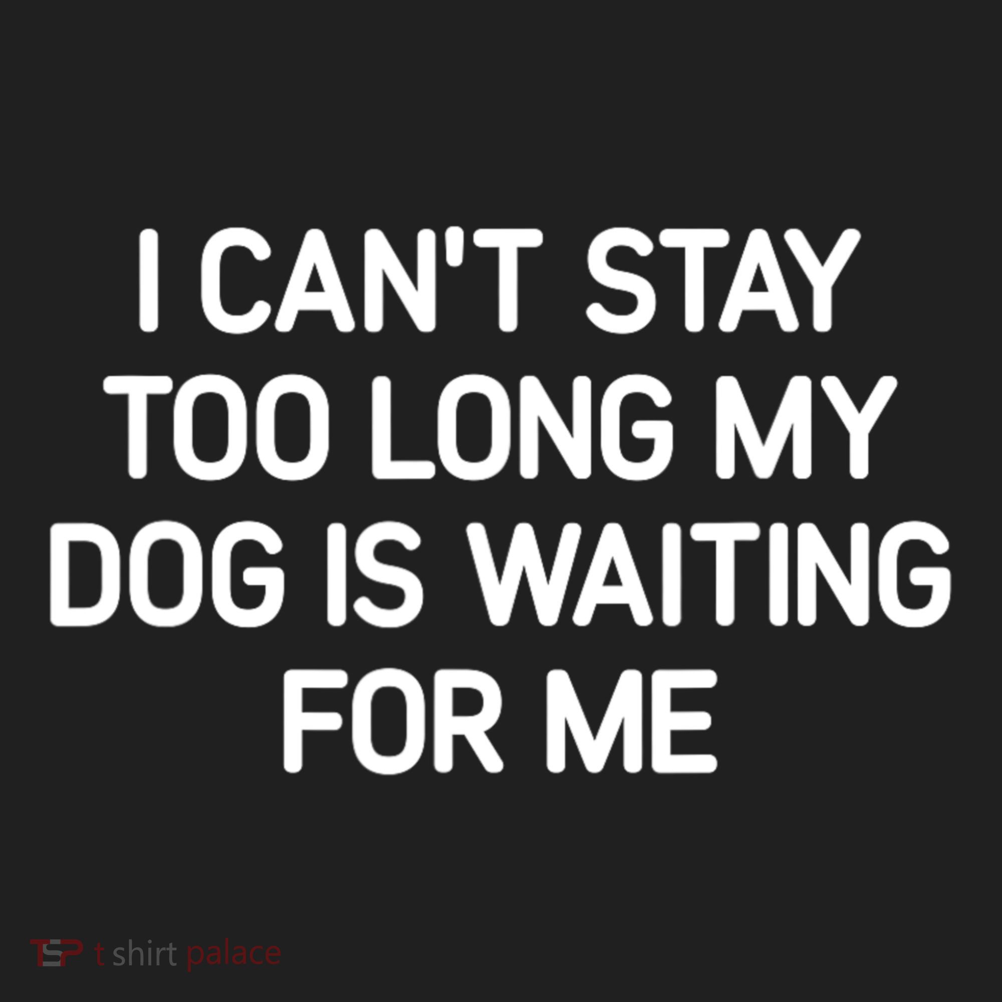 I CanT Stay Too Long My Dog Is Waiting For Me Funny Jokes Tumbler
