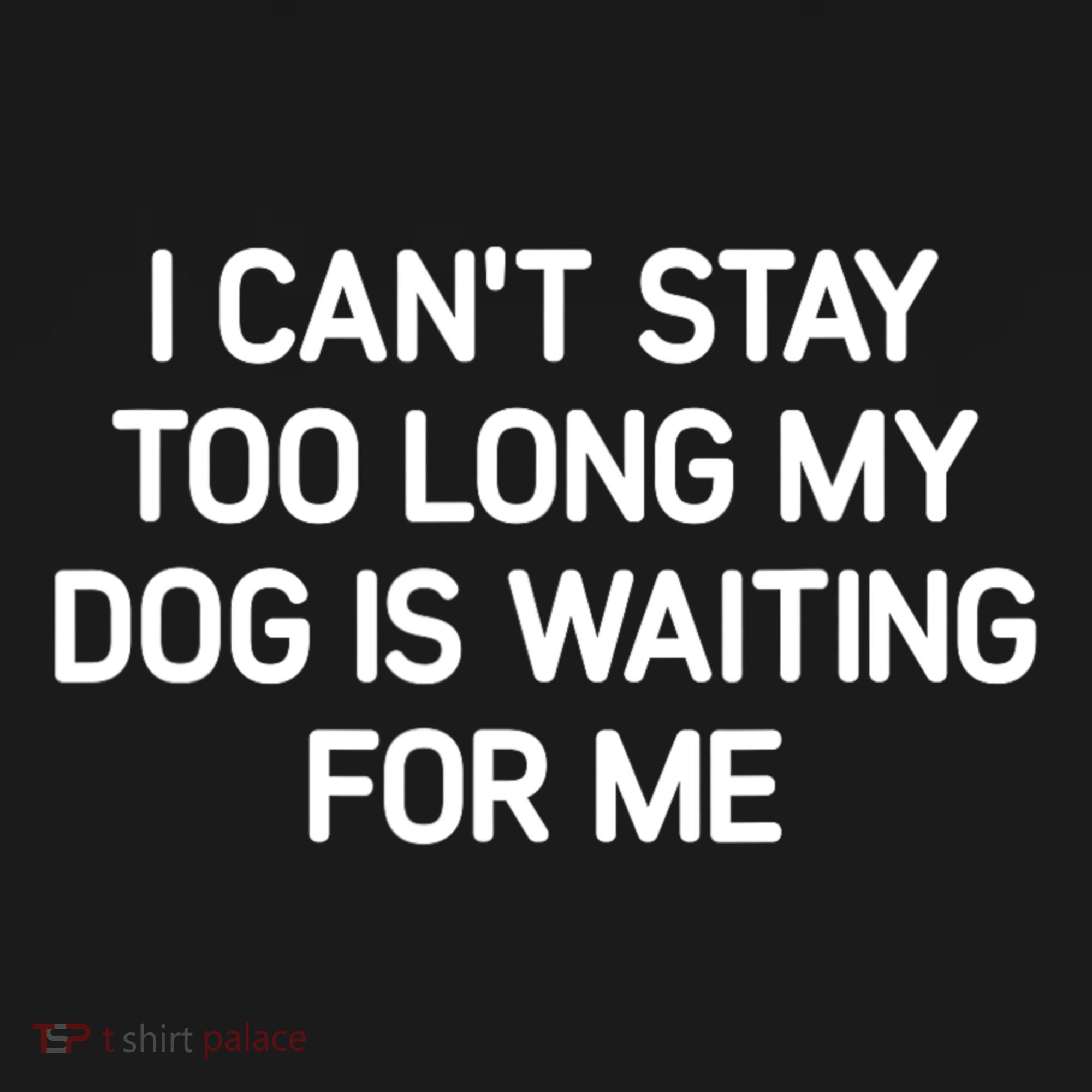 I CanT Stay Too Long My Dog Is Waiting For Me Funny Jokes Women's Tank Top