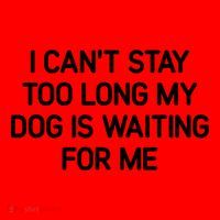 I CanT Stay Too Long My Dog Is Waiting For Me Funny Jokes Santa Hat thumb 1