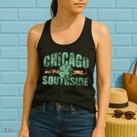 Irish Chicago Southside St Patricks Day Southsider Hoodie Women's Tank Top thumb 2