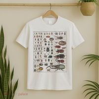 Insects Collection Species Bugs Vintage Chart Entomology T-Shirt thumb 2