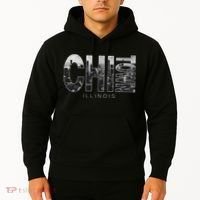 Illinois Chicago Skyline Chi Town Hoodie thumb 2