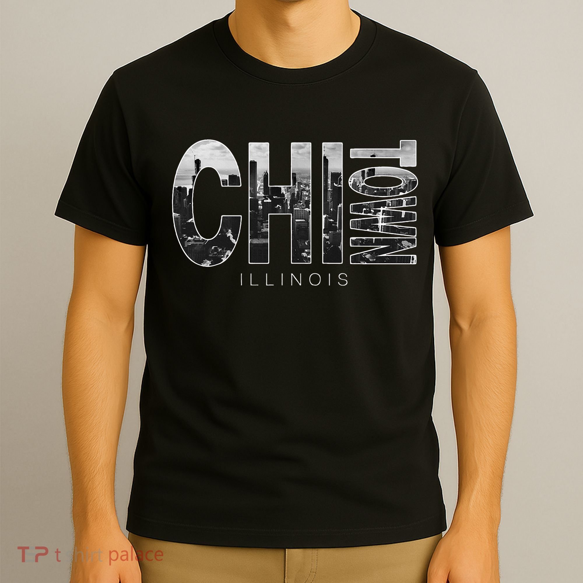 Illinois Chicago Skyline Chi Town T-Shirt