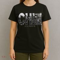 Illinois Chicago Skyline Chi Town T-Shirt thumb 4
