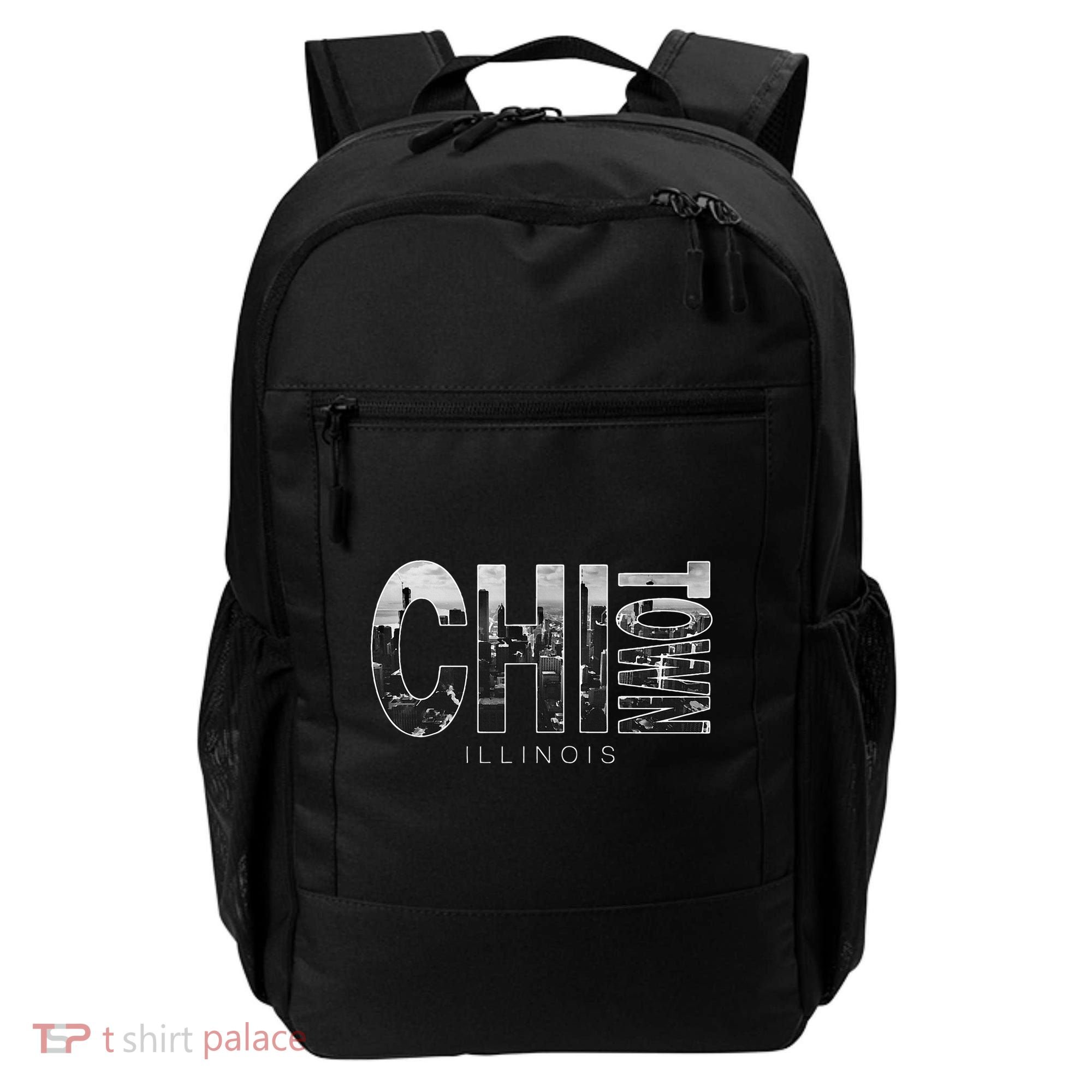 Illinois Chicago Skyline Chi Town Backpack