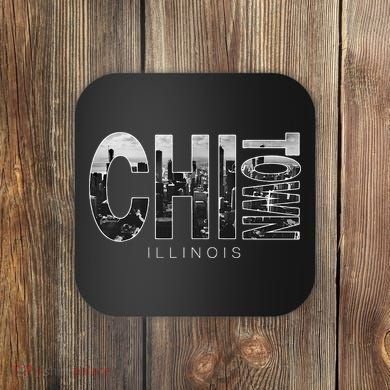 Illinois Chicago Skyline Chi Town Coaster