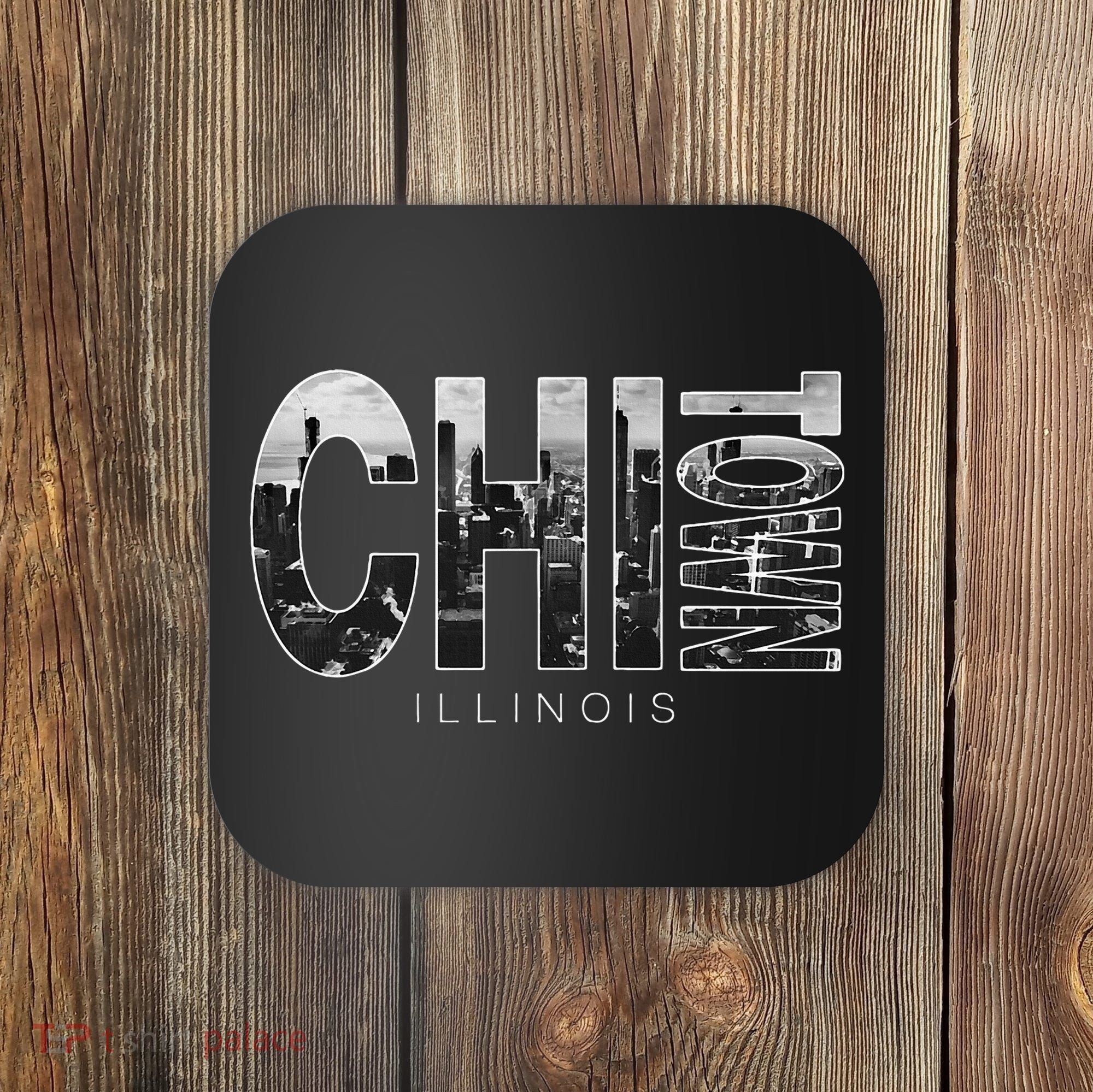 Illinois Chicago Skyline Chi Town Coaster