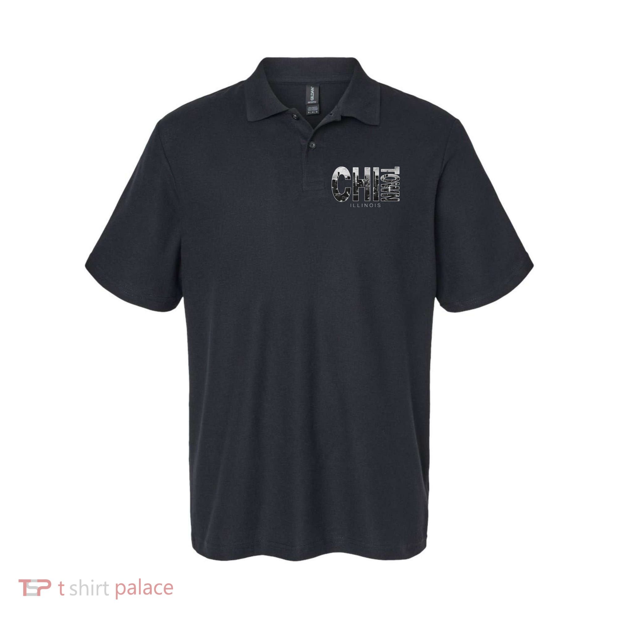 Illinois Chicago Skyline Chi Town Polo