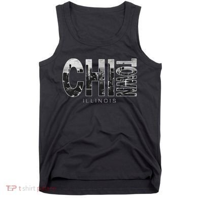Illinois Chicago Skyline Chi Town Tank Top