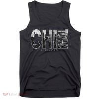 Illinois Chicago Skyline Chi Town Tank Top thumb 0