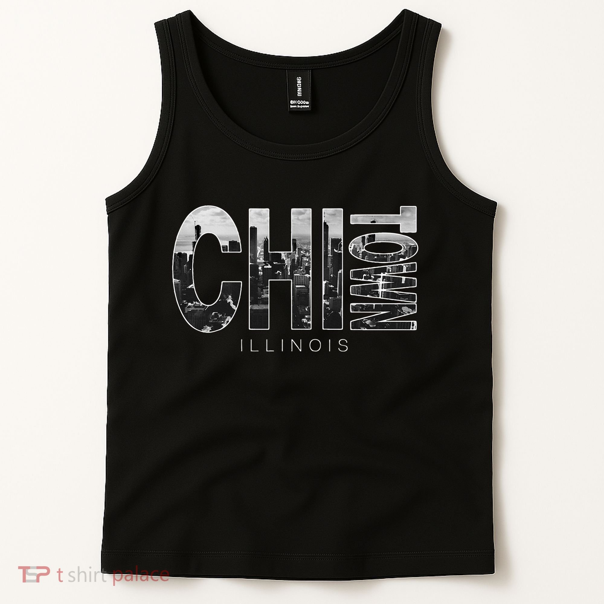 Illinois Chicago Skyline Chi Town Tank Top