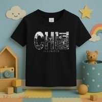 Illinois Chicago Skyline Chi Town Toddler T-Shirt thumb 3