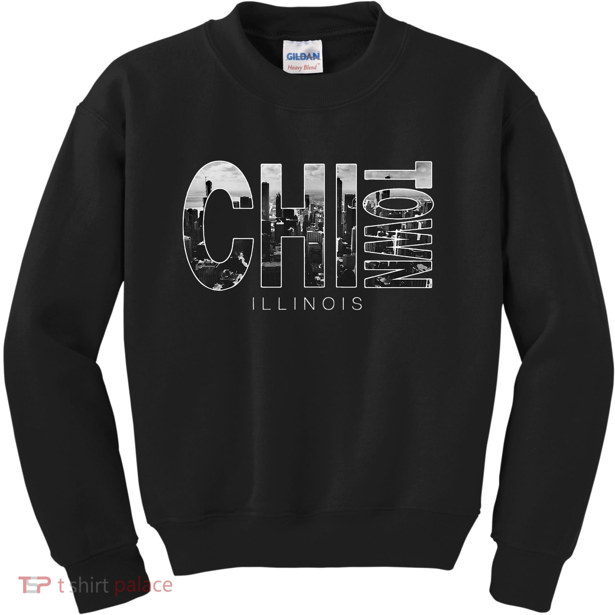 Illinois Chicago Skyline Chi Town Kids Sweatshirt