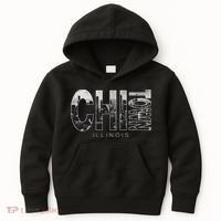 Illinois Chicago Skyline Chi Town Kids Hoodie thumb 0