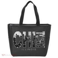 Illinois Chicago Skyline Chi Town Tote Bag thumb 0