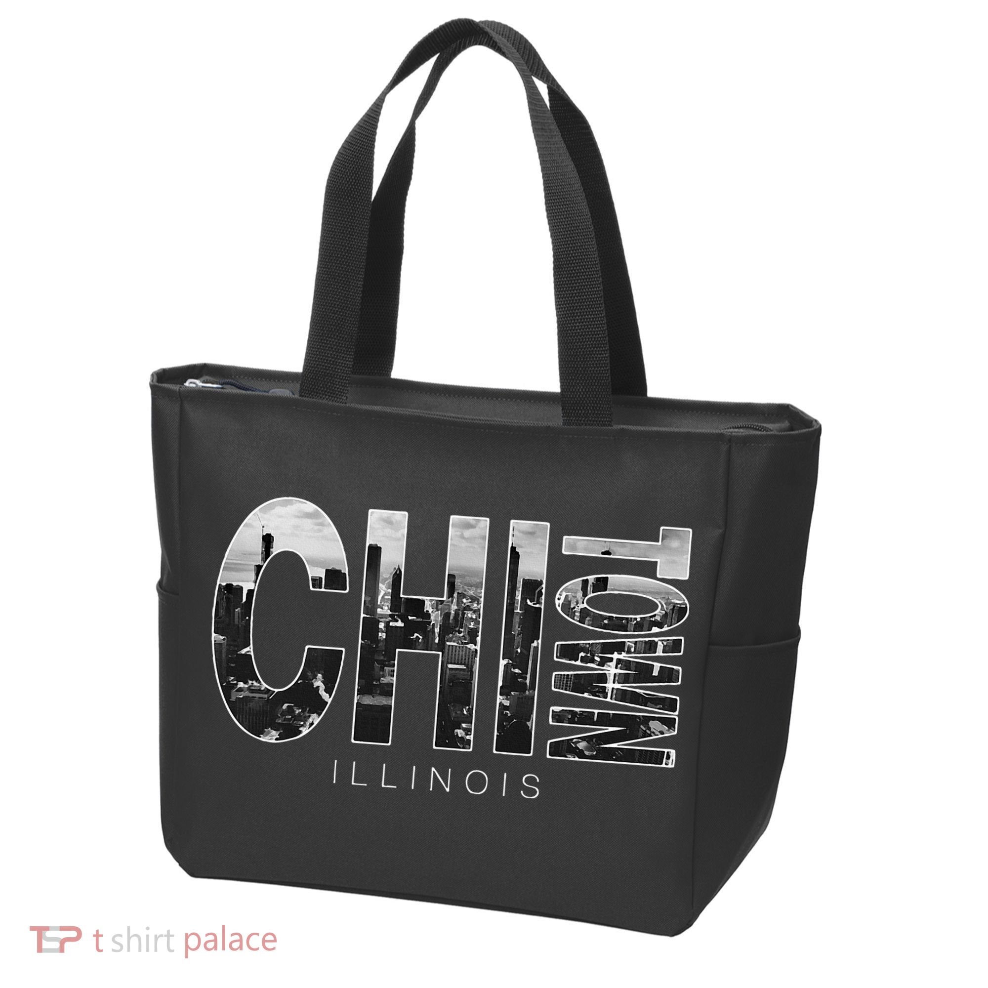 Illinois Chicago Skyline Chi Town Tote Bag