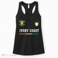 Ivory Coast Sportsoccer Jersey Flag Football Women's Tank Top thumb 0