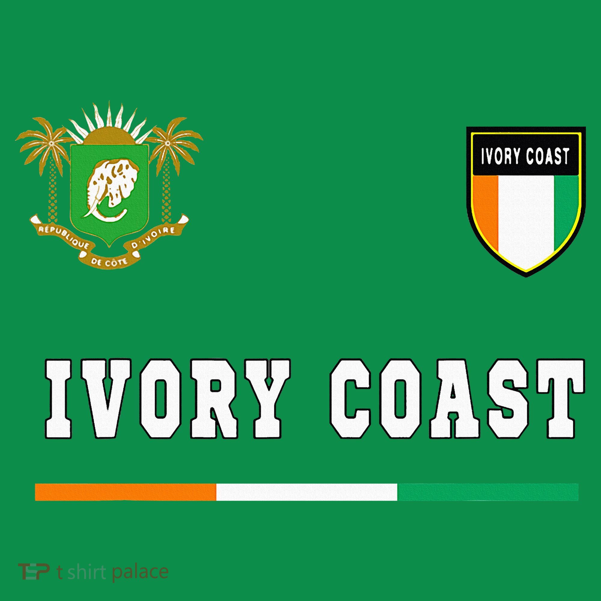 Ivory Coast Sportsoccer Jersey Flag Football Long Sleeve Shirt