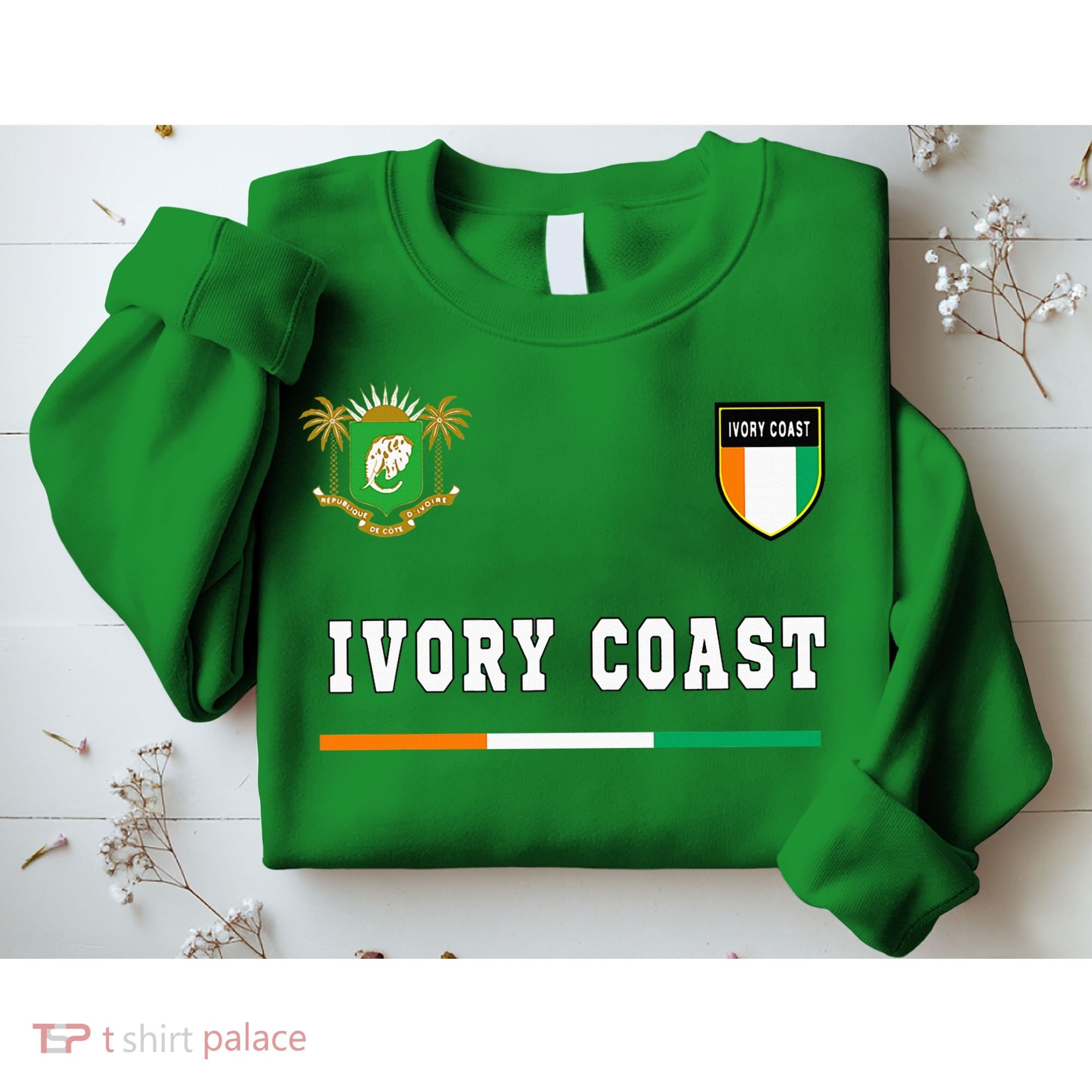 Ivory Coast Sportsoccer Jersey Flag Football Sweatshirt