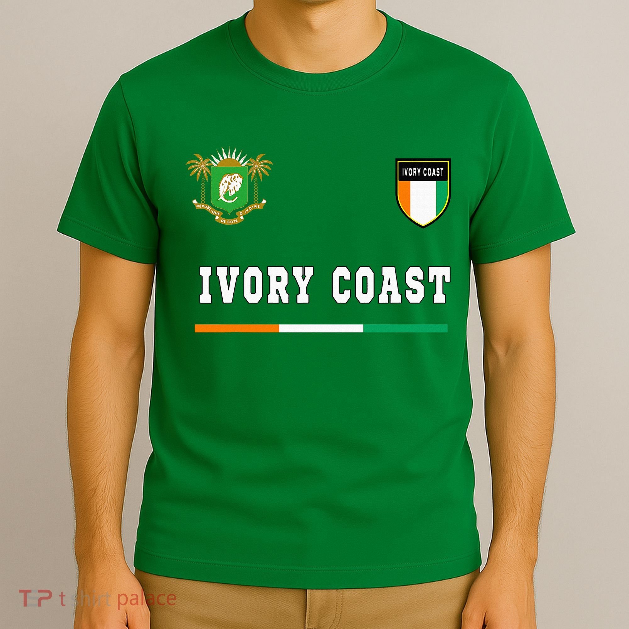 Ivory Coast Sportsoccer Jersey Flag Football T-Shirt