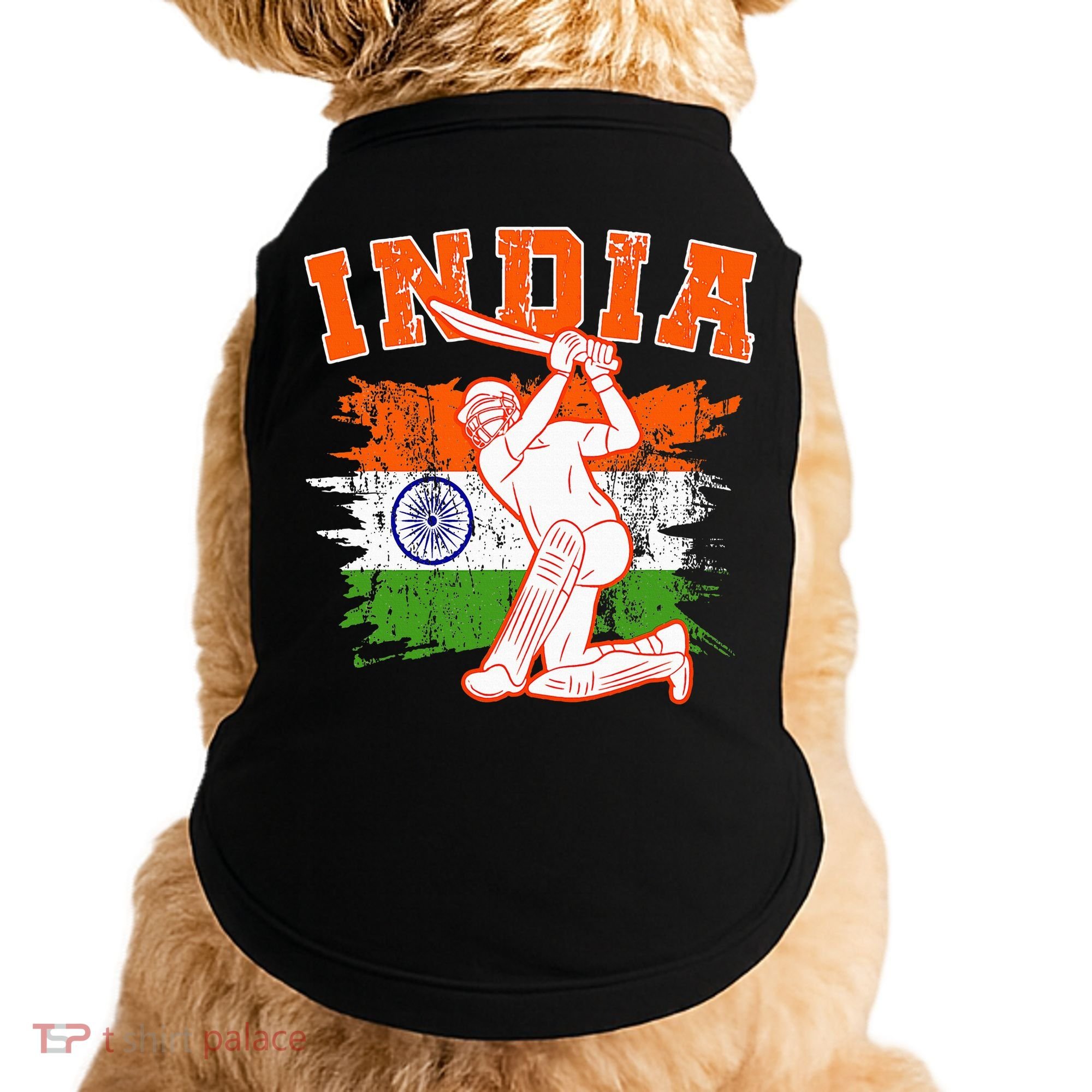 India Cricket Supporters Jersey  Indian Cricket Fans  Doggie Tank