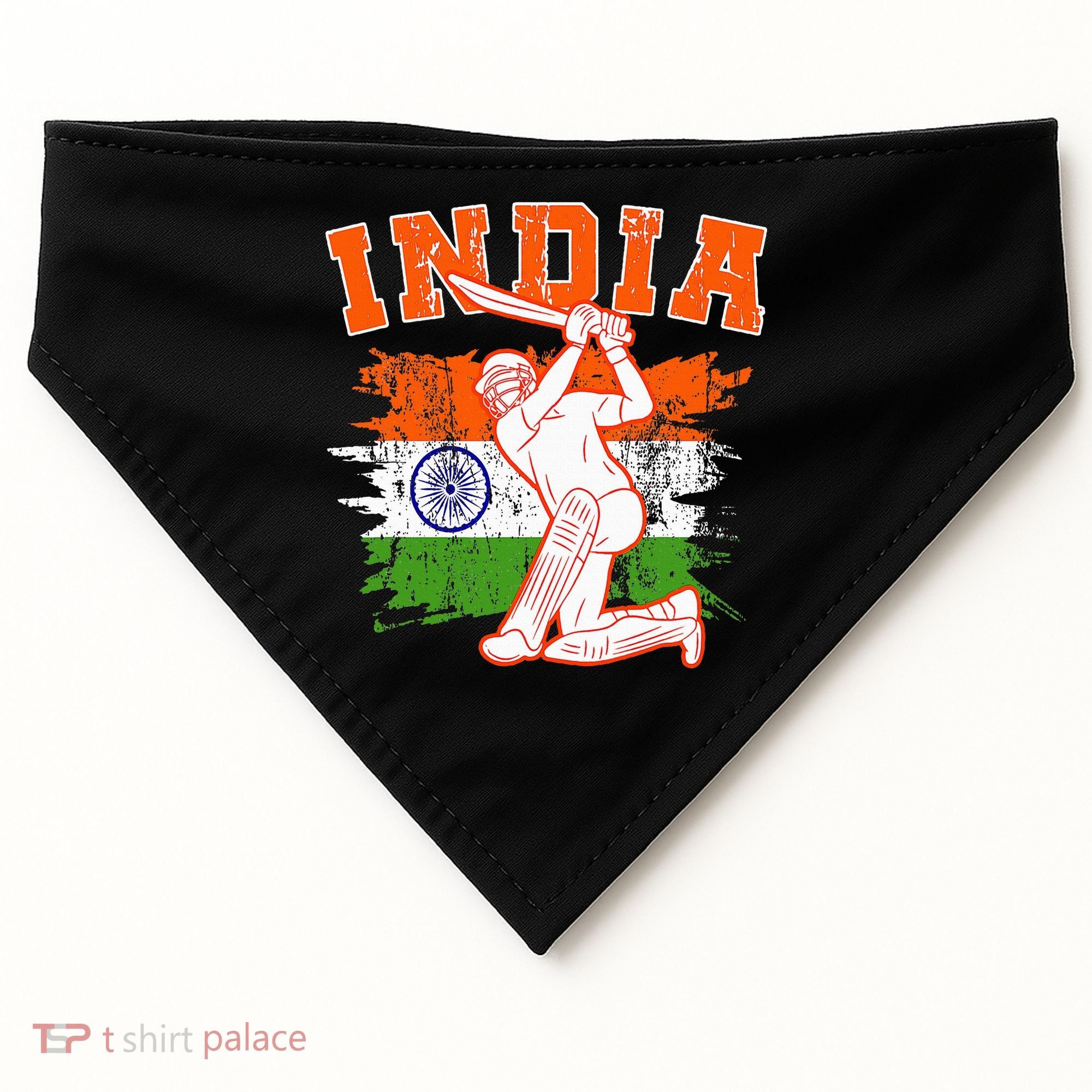 India Cricket Supporters Jersey  Indian Cricket Fans  USA-Made Doggie Bandana