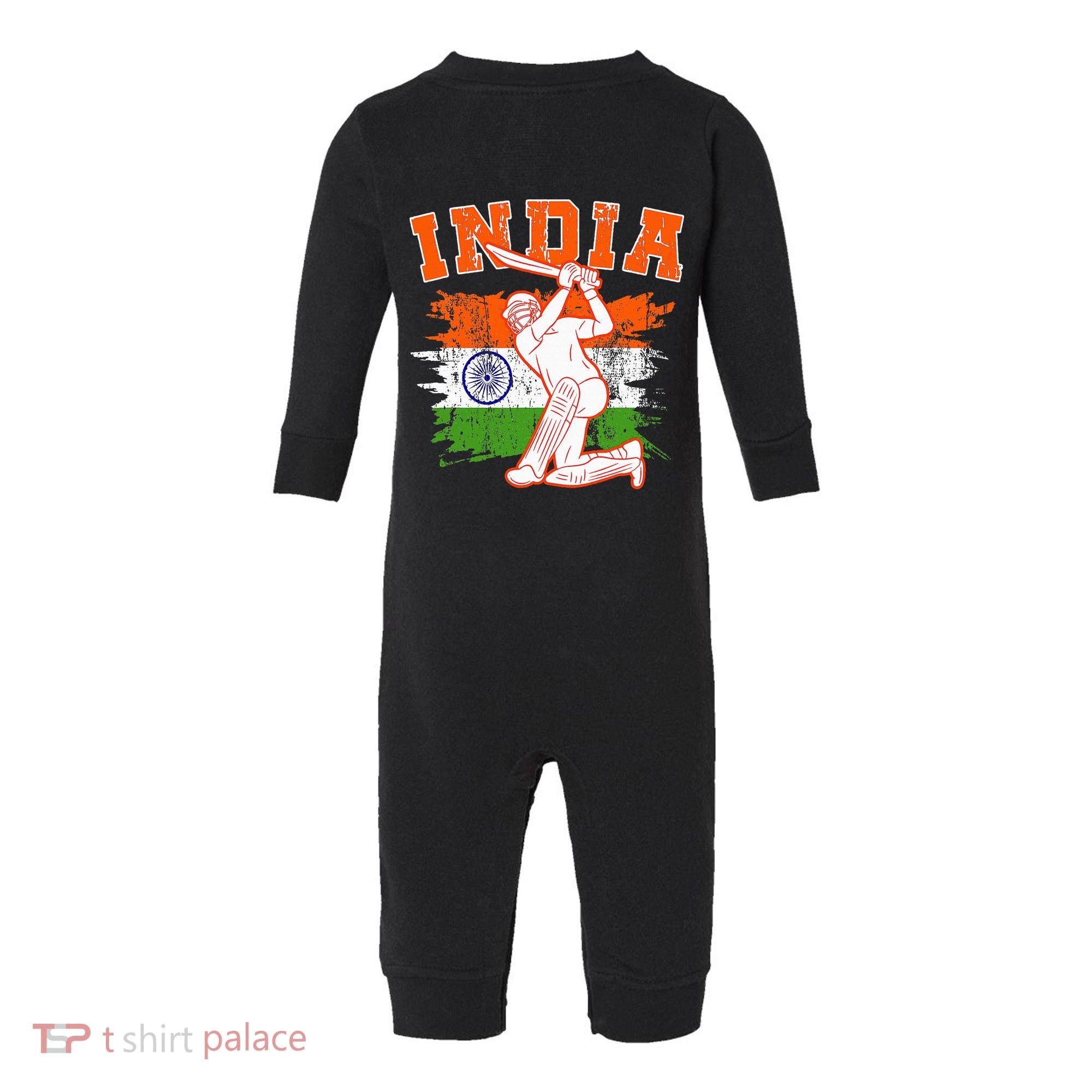 India Cricket Supporters Jersey  Indian Cricket Fans  Infant Fleece One Piece