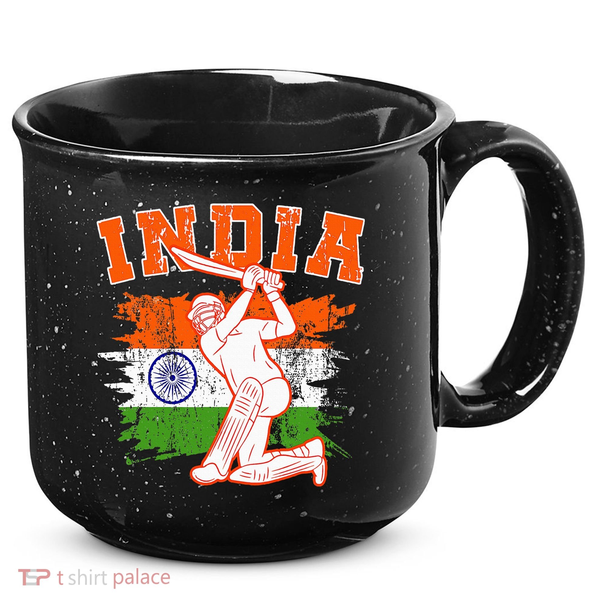 India Cricket Supporters Jersey  Indian Cricket Fans  15oz Campfire Ceramic Mug