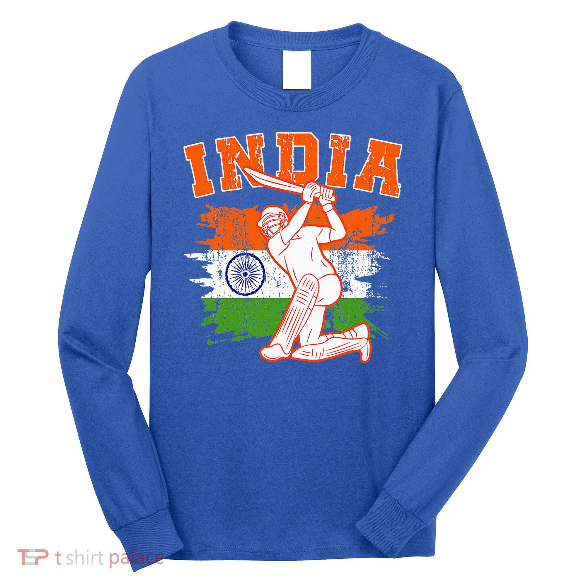 India Cricket Supporters Jersey  Indian Cricket Fans  Long Sleeve Shirt