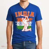 India Cricket Supporters Jersey  Indian Cricket Fans  V-Neck T-Shirt thumb 2