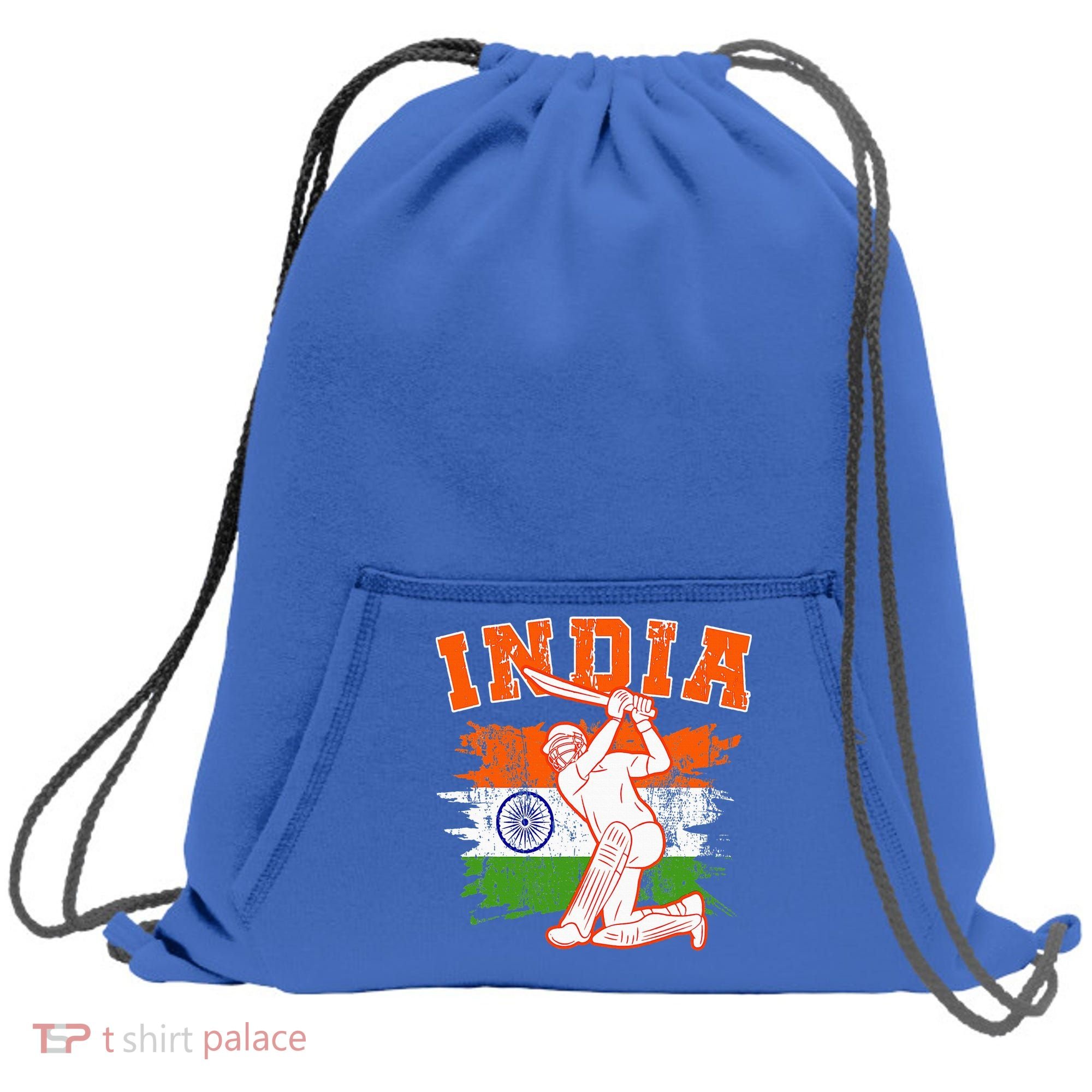 India Cricket Supporters Jersey  Indian Cricket Fans  Sweatshirt Cinch Pack Bag