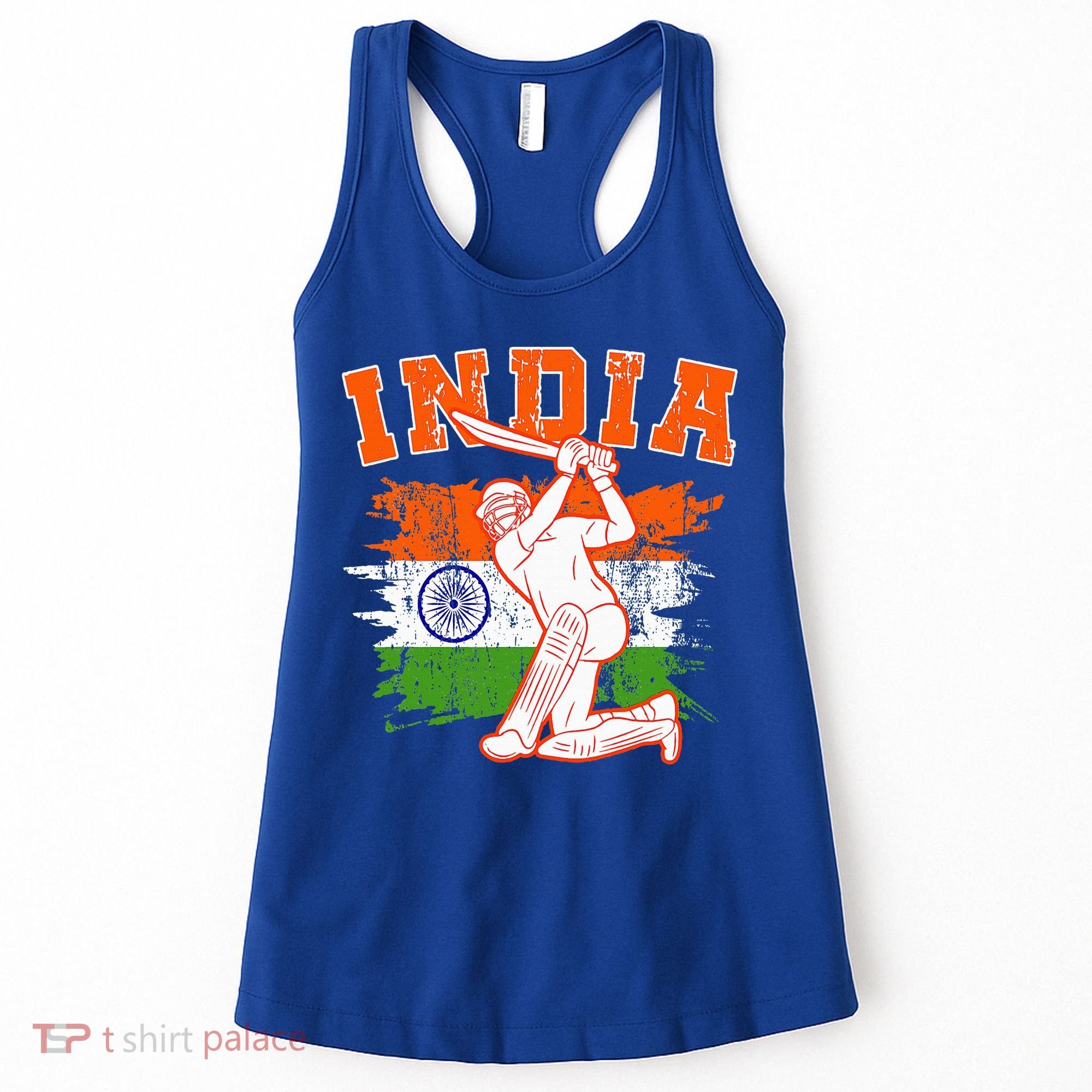 India Cricket Supporters Jersey  Indian Cricket Fans  Women's Tank Top