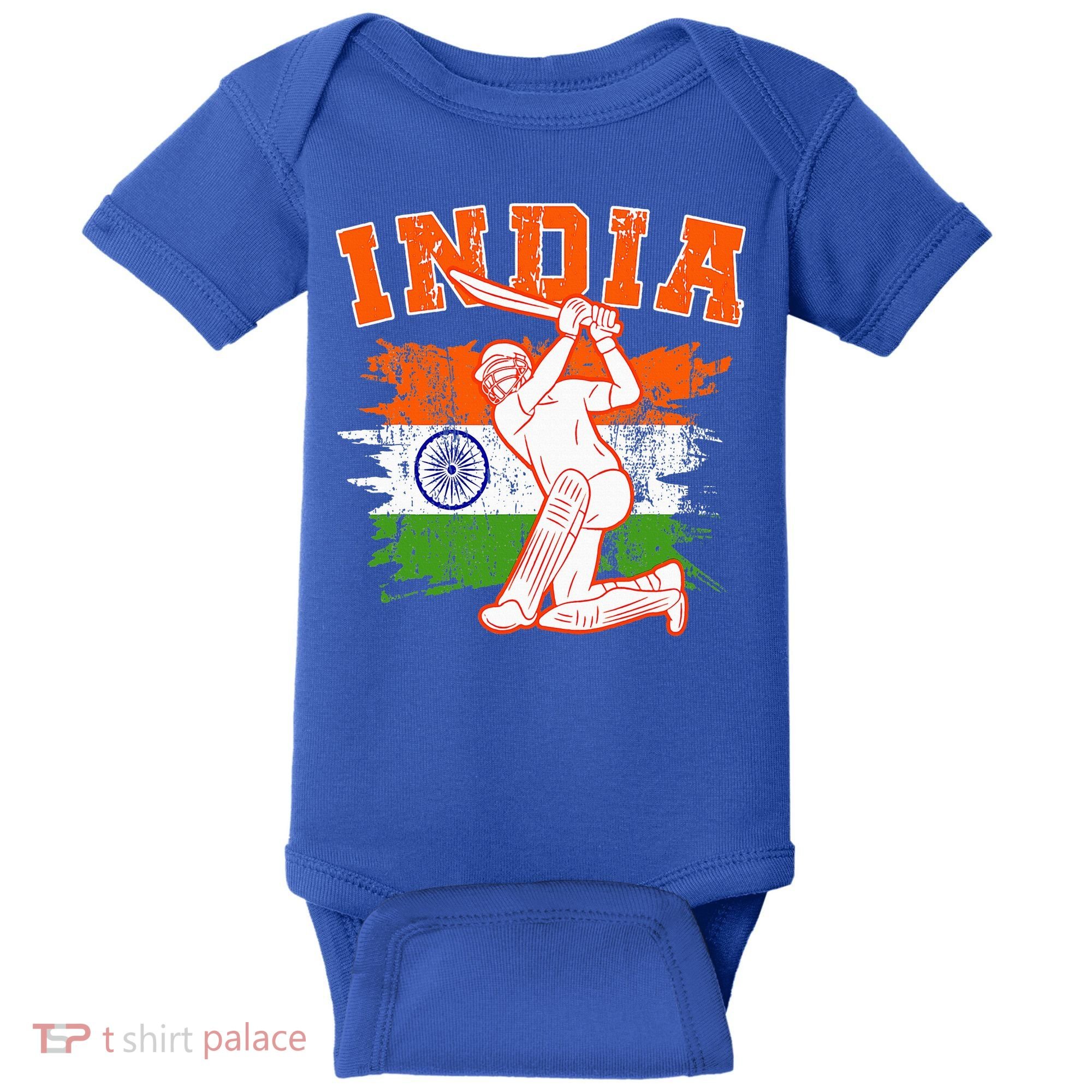 India Cricket Supporters Jersey  Indian Cricket Fans  Baby Bodysuit