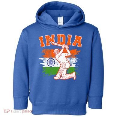 India Cricket Supporters Jersey  Indian Cricket Fans  Toddler Hoodie