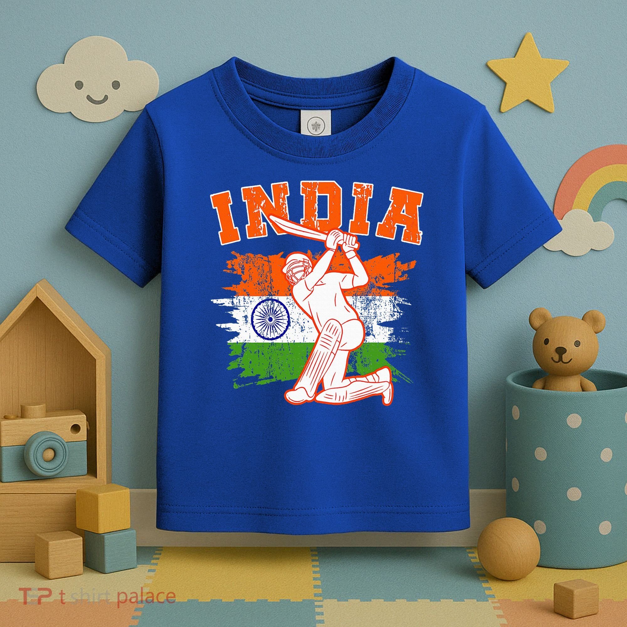 India Cricket Supporters Jersey  Indian Cricket Fans  Toddler T-Shirt