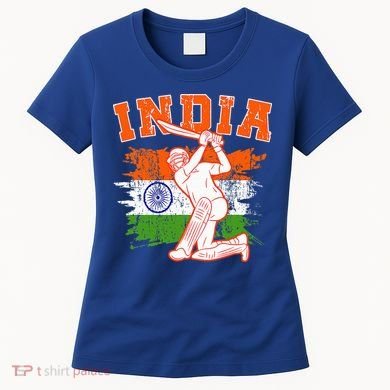 India Cricket Supporters Jersey  Indian Cricket Fans  Women's T-Shirt