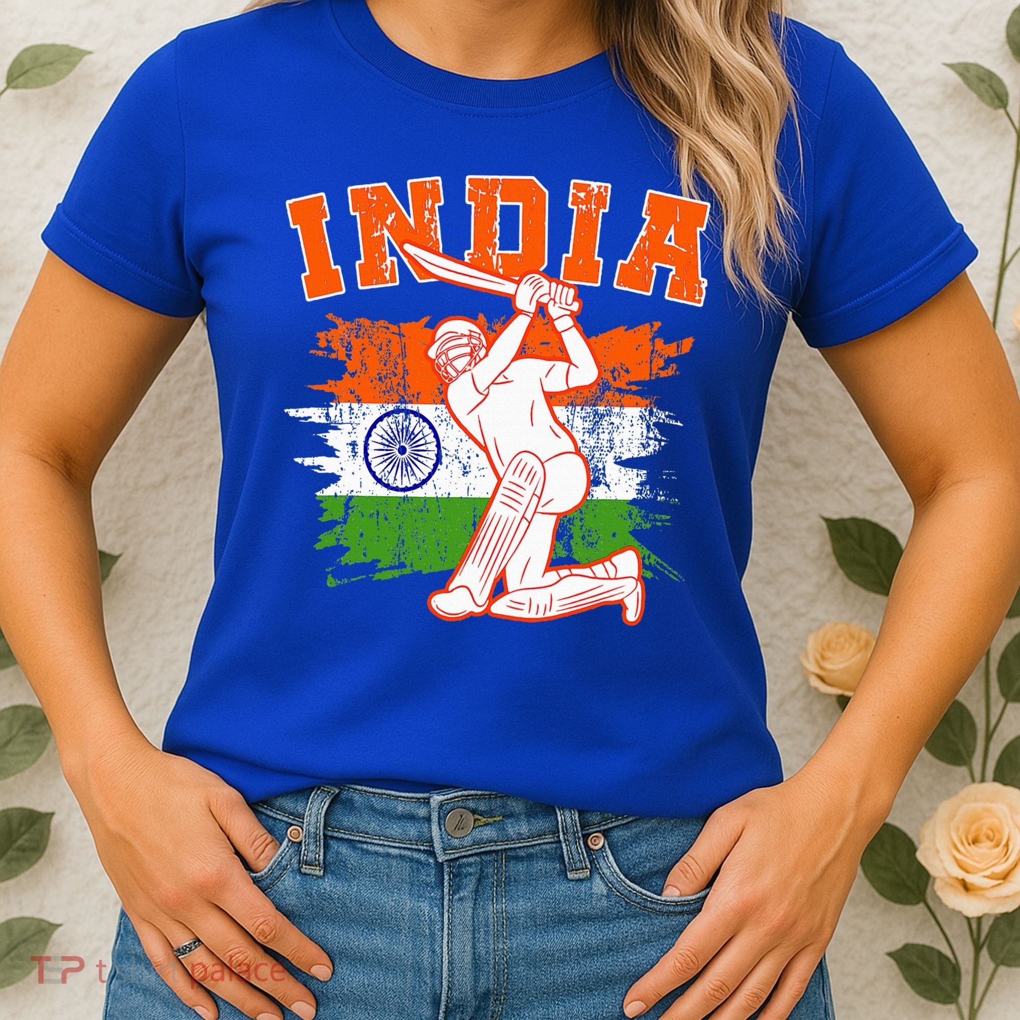 India Cricket Supporters Jersey  Indian Cricket Fans  Women's T-Shirt