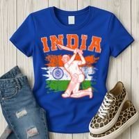 India Cricket Supporters Jersey  Indian Cricket Fans  Women's T-Shirt thumb 3