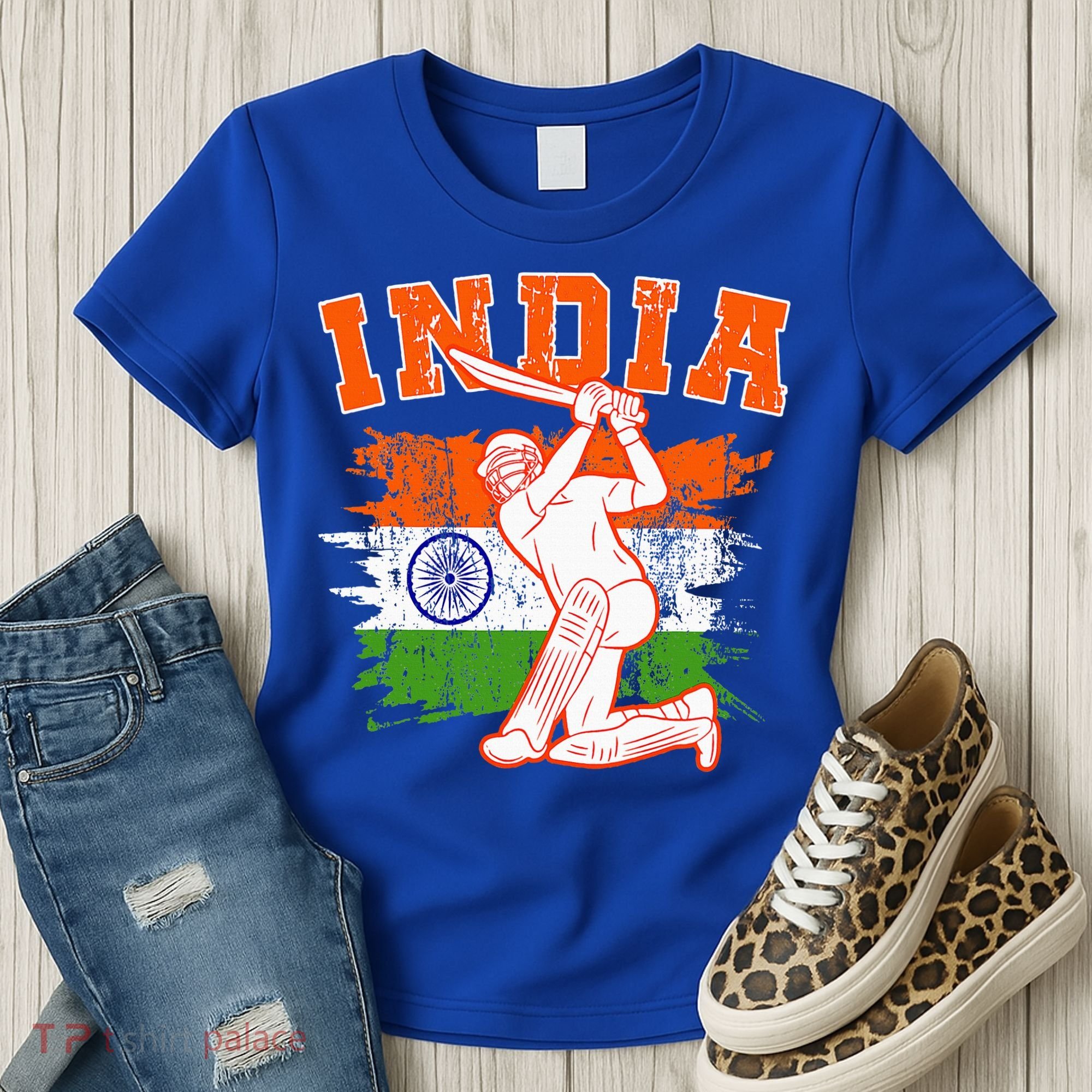 India Cricket Supporters Jersey  Indian Cricket Fans  Women's T-Shirt