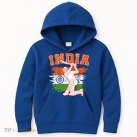 India Cricket Supporters Jersey  Indian Cricket Fans  Kids Hoodie thumb 0