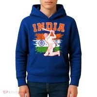 India Cricket Supporters Jersey  Indian Cricket Fans  Kids Hoodie thumb 4