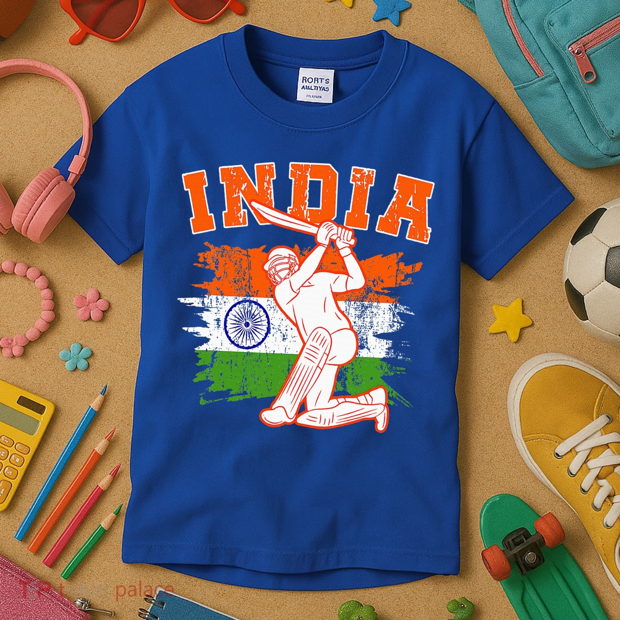 India Cricket Supporters Jersey  Indian Cricket Fans  Kids T-Shirt